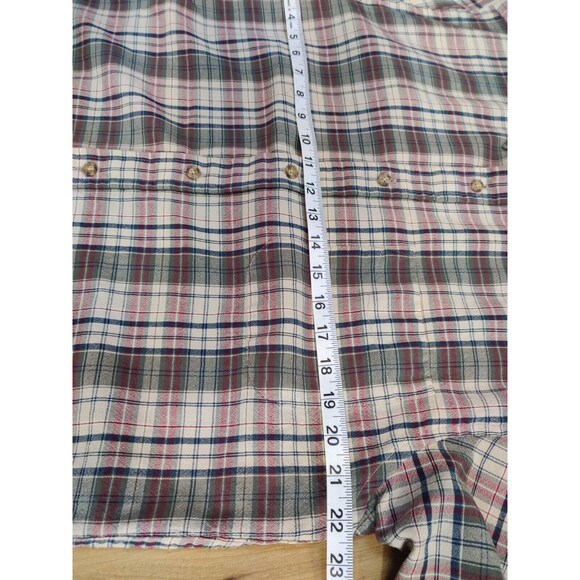 Vintage Sir Pendleton Shirt Mens Medium Blue Green Plaid LS Wool Button Down - Picture 5 of 9